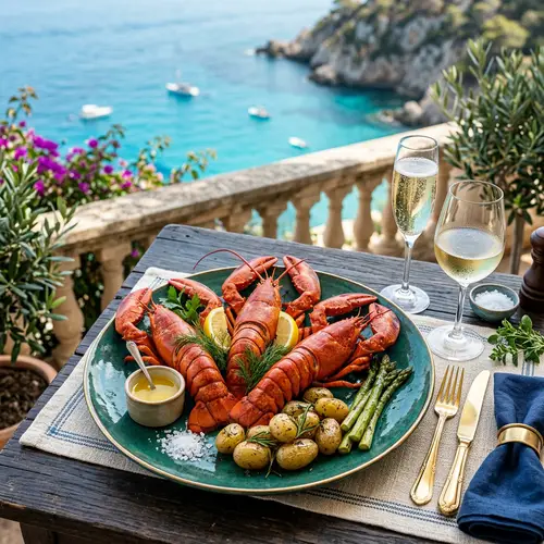 Premium 3 Lobsters Meal with Ocean Green Plate