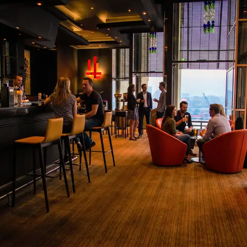 Casual Gathering with Beer Pints