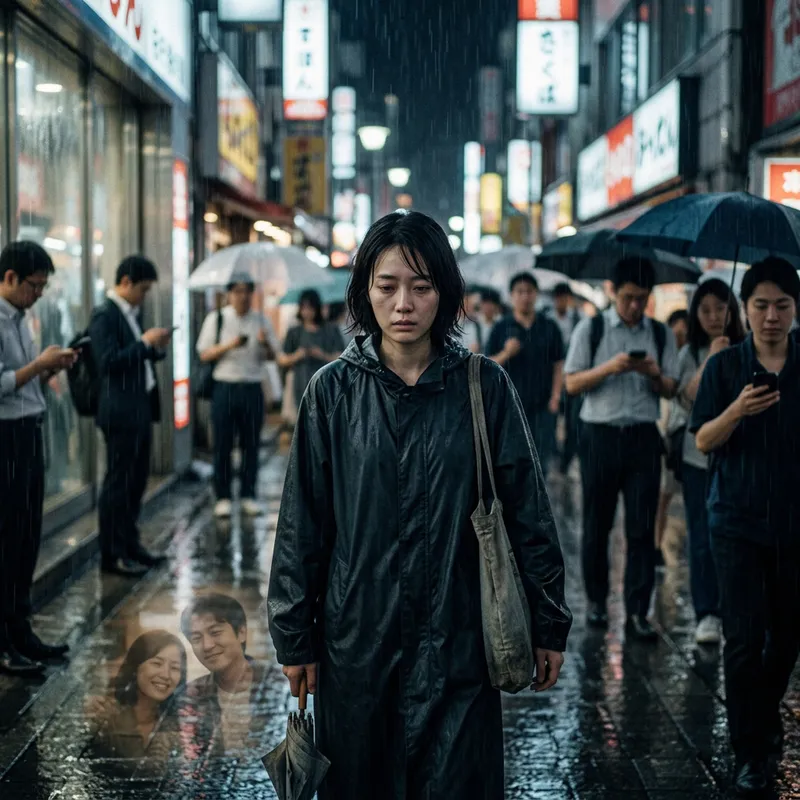Heartfelt Melodrama: A Tale of Love and Longing in the Rain
