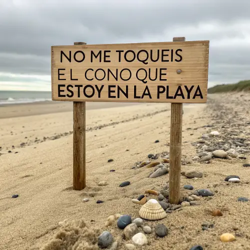 Beach Quote: Don't Touch Me!