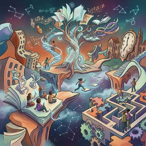 Surrealistic Educational Scene: A Limitless Learning Experience