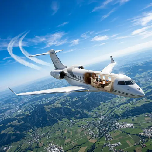 Luxurious Private Jet Flying High | VIP Air Travel