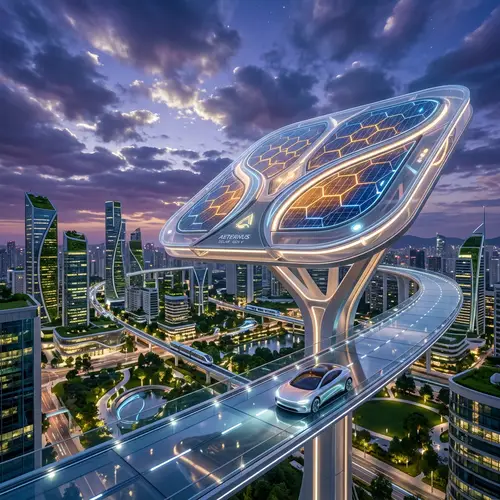 Futuristic Photovoltaic Module | Advanced Solar Technology