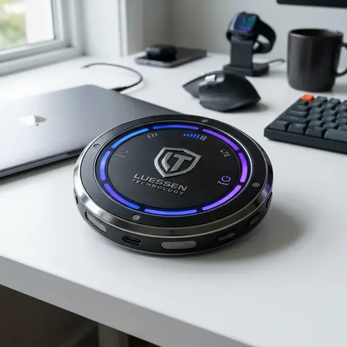 Luessen Technology LTE Token: Sleek Zinc & Aluminium Gadget