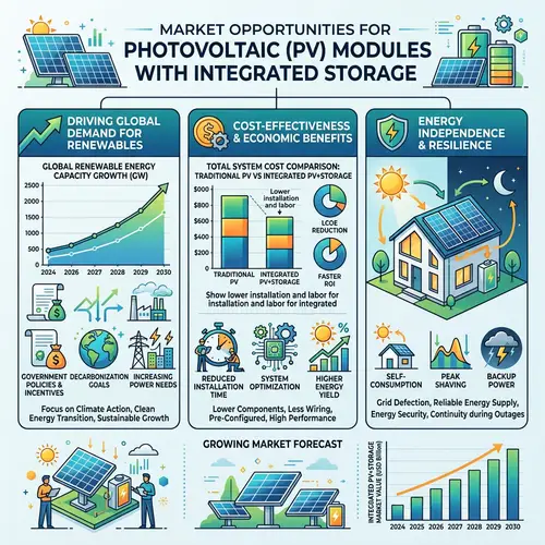 Market Opportunities for Photovoltaic Modules with Integrated Storage