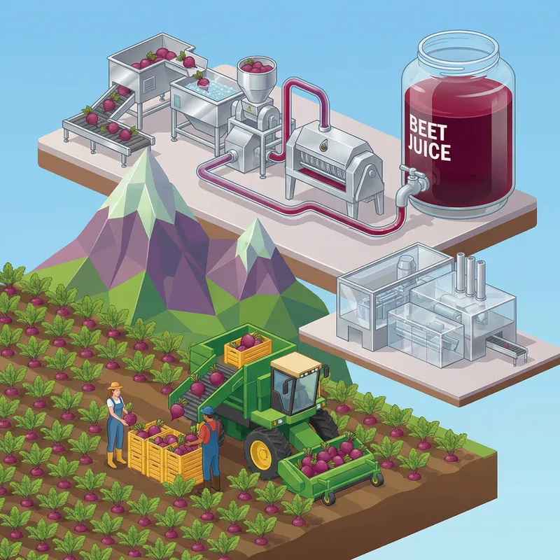 Beet Juice Production Steps: From Field to Factory Beet Juice Production Steps: From Field to Factory