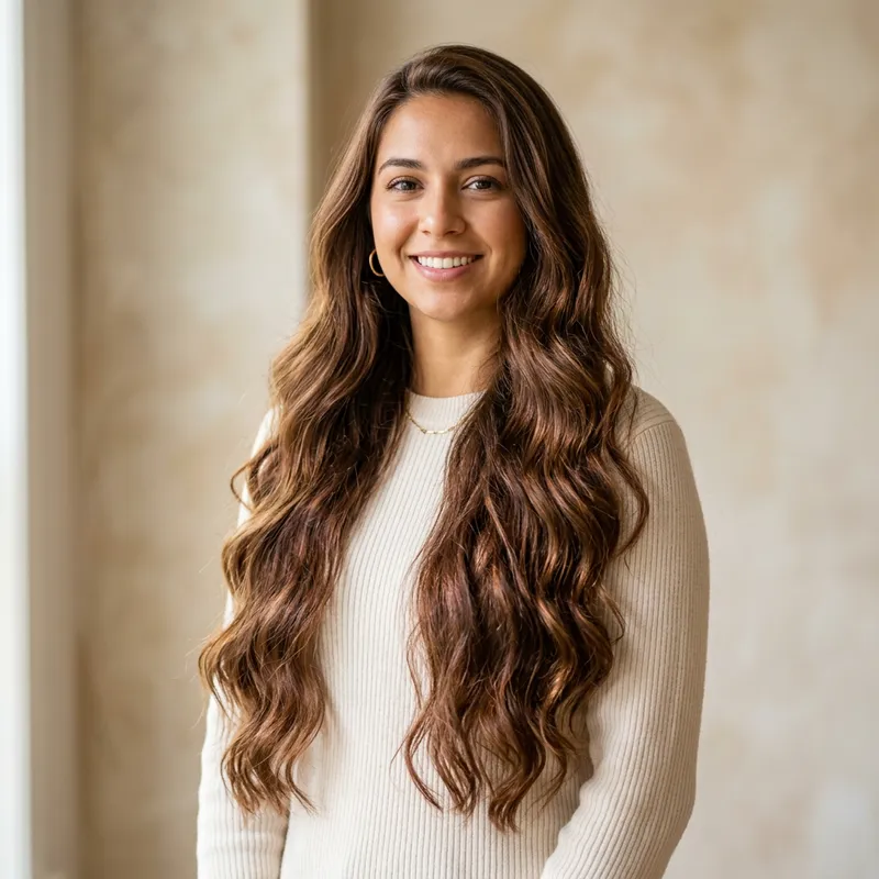 Beautiful Brunette Woman with Long Coffee-Colored Hair | Hair Care Tips Beautiful Brunette Woman with Long Coffee-Colored Hair | Hair Care Tips