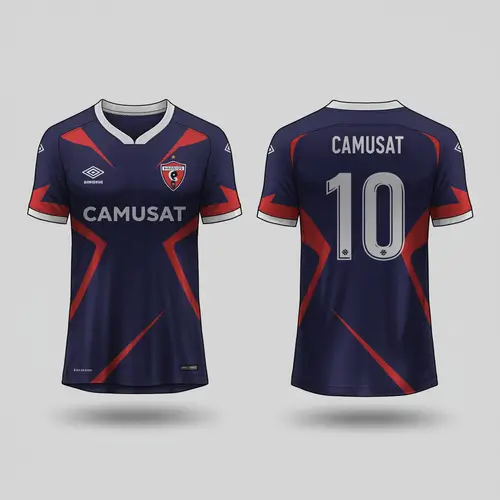 Custom Soccer Jersey with Camusat Logo