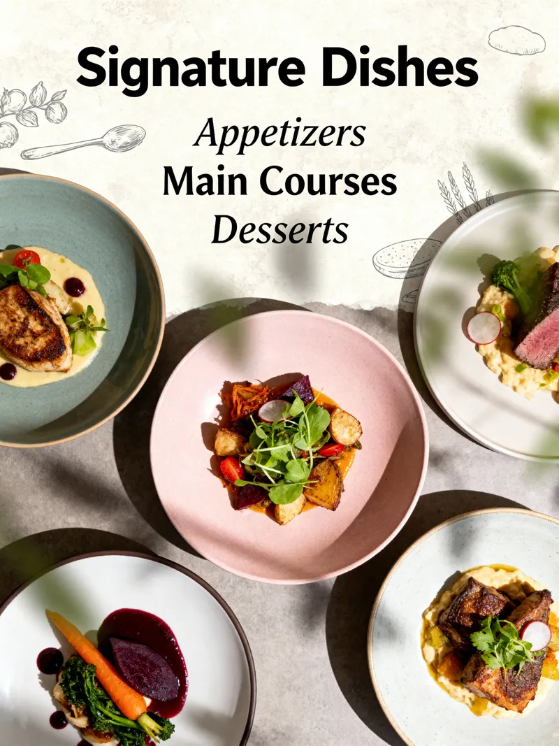 Elegant Modern Restaurant Menu Design Ideas