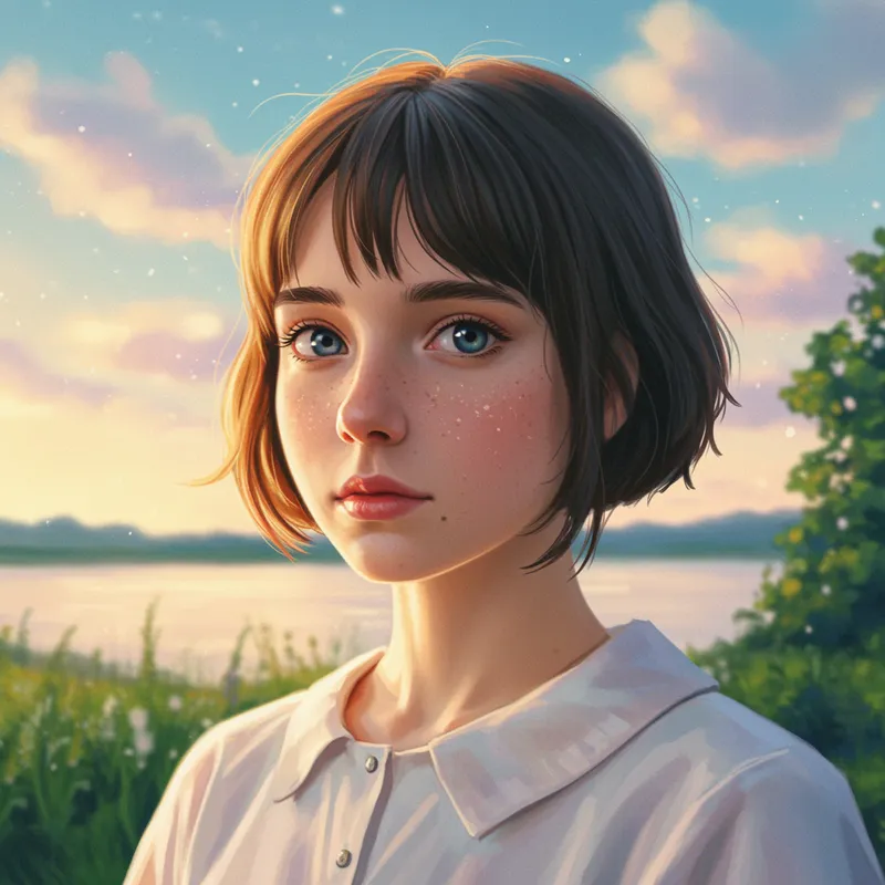 Studio Ghibli-Style Anime Illustration