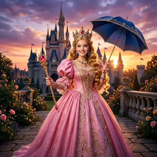 Princess Peach: Enchanting Royalty in Pink Dress