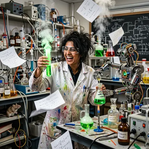 Eccentric South Asian Scientist: Chaotic Lab Experiment