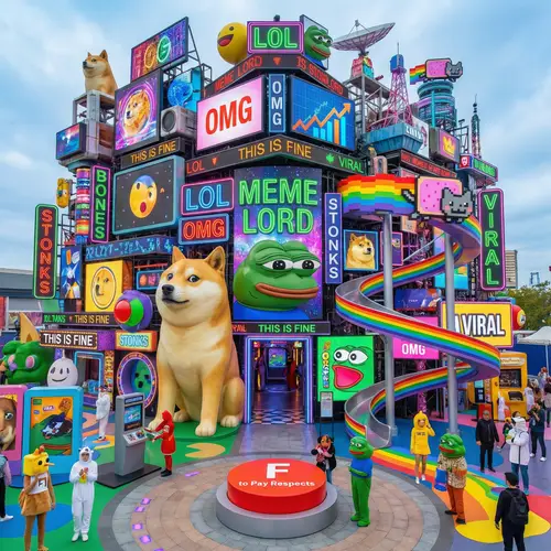 Internet Meme Platform: Engaging and Vibrant Design