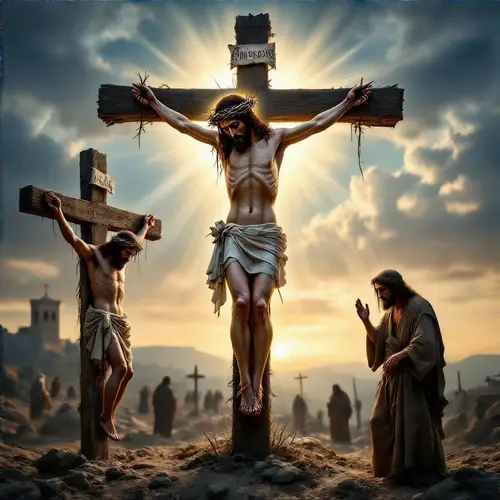 Divine Perspective of the Crucifixion at Golgotha