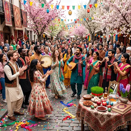 Traditional Nevruz Bayramı Celebrations - Street Festival with Unity and Abundance