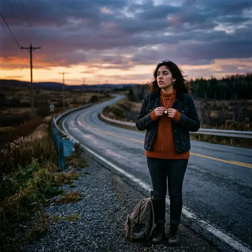 Heartfelt Hope and Longing: Young Hispanic Girl Awaits Love