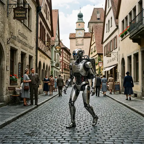 Robot Walking in Historic Town: A Unique Perspective