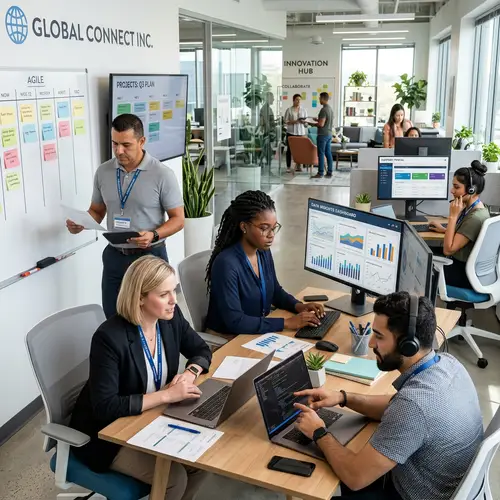 Diverse Employee Group at Large Corporation | Employee Experience Platform Site