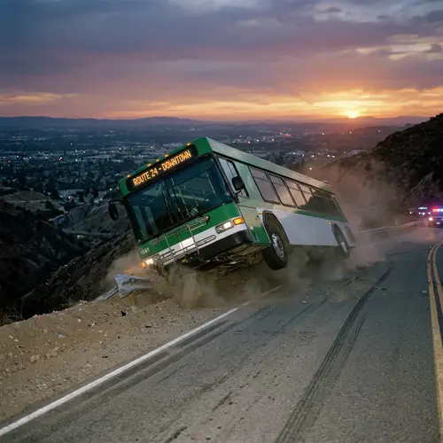 Bus Overturns: A Dramatic City Incident