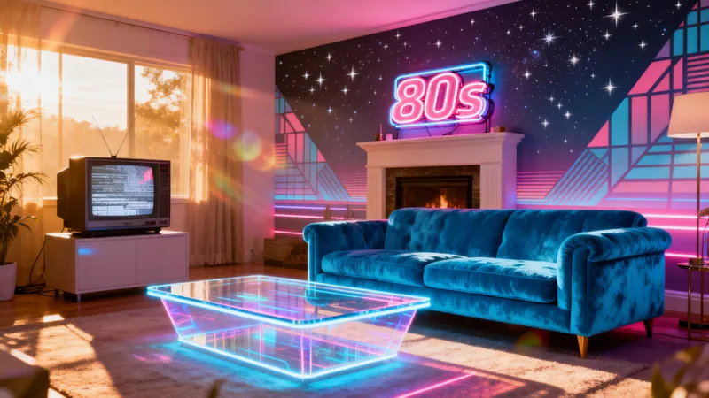 Beautiful Retrowave Living Room Design Ideas