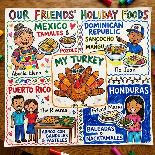 Kids Holiday Drawings from Latin America