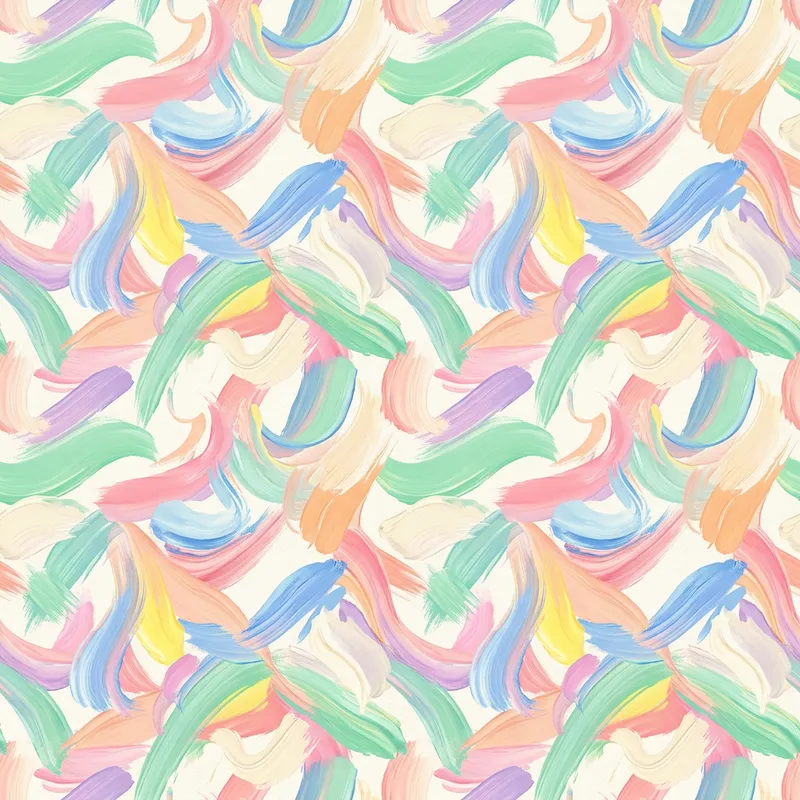 Pastel Colored Paint Brush Strokes for Tessellation