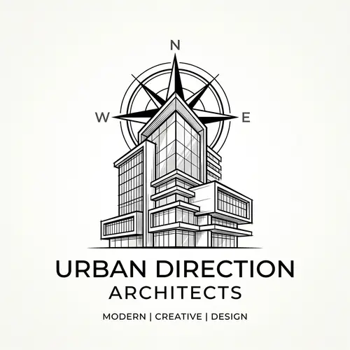 Modern Architectural Logo Design | Black & White Theme