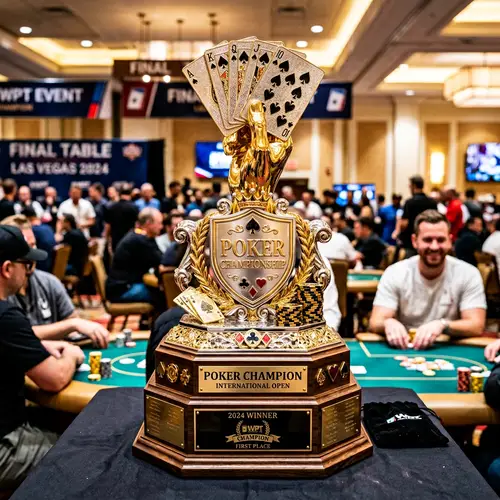 Premium Poker Trophy - Exquisite Award for Poker Champions