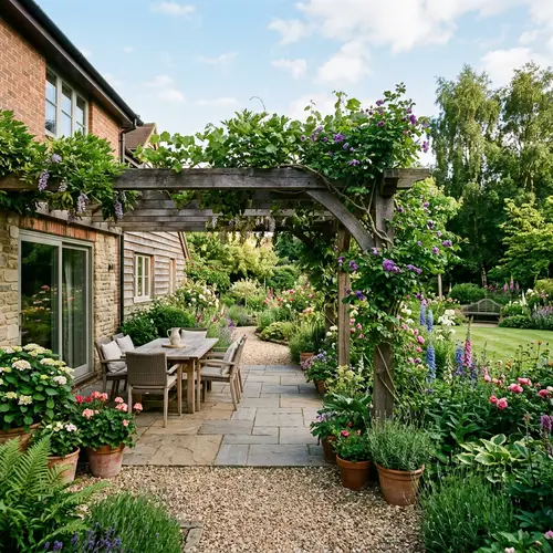 Stunning Patio with Pergola Enhancing Your Garden