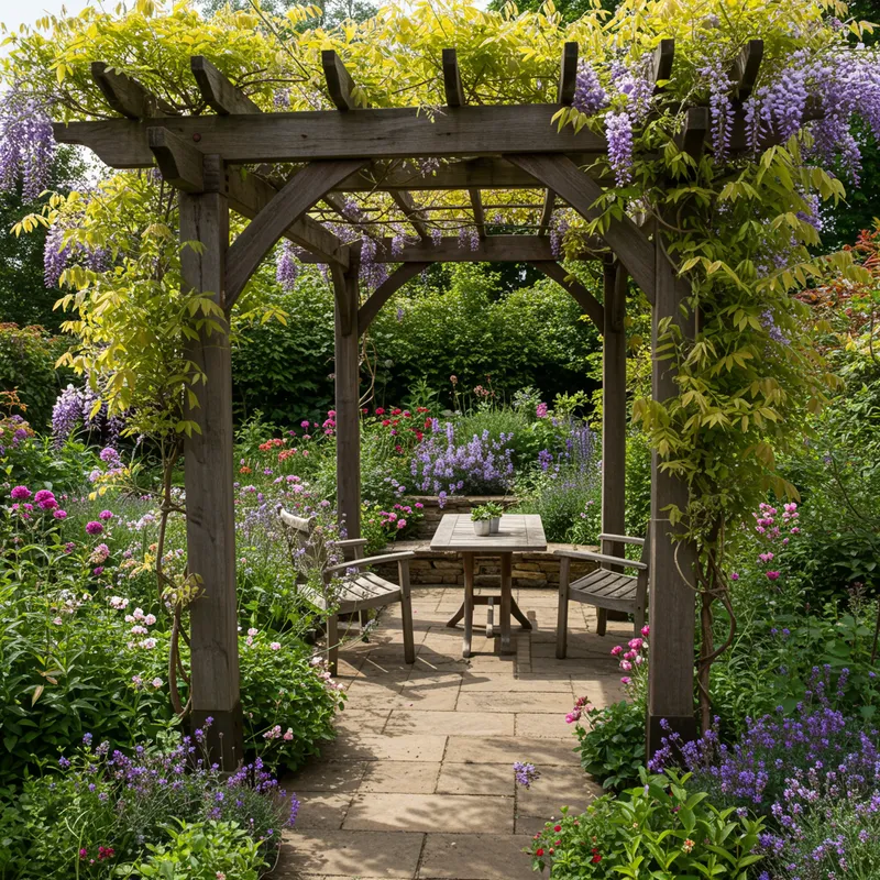 Stunning Patio with Pergola Enhancing Your Garden