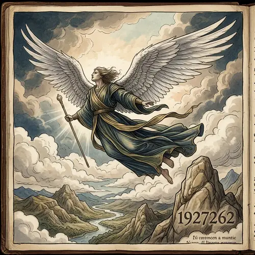 Beautiful Flying Angel Artwork