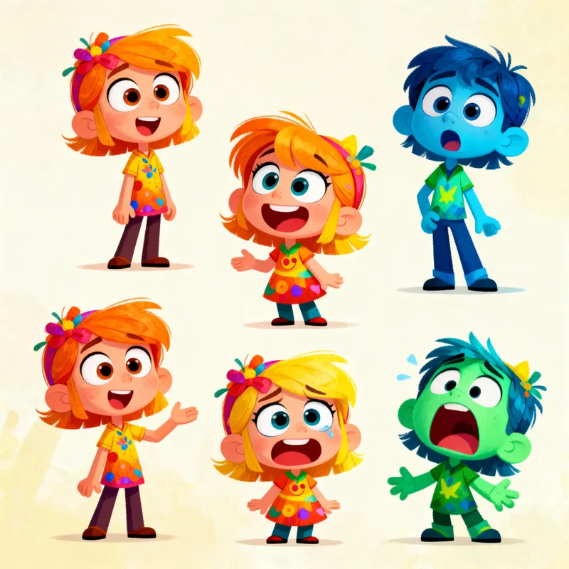 Whimsical 2D Spritesheet Inspired by Elio