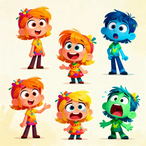 Whimsical 2D Spritesheet Inspired by Elio