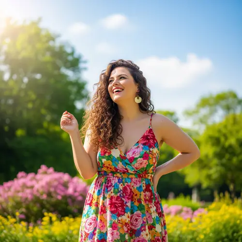 Happy Plus Size Woman - Embrace Body Positivity