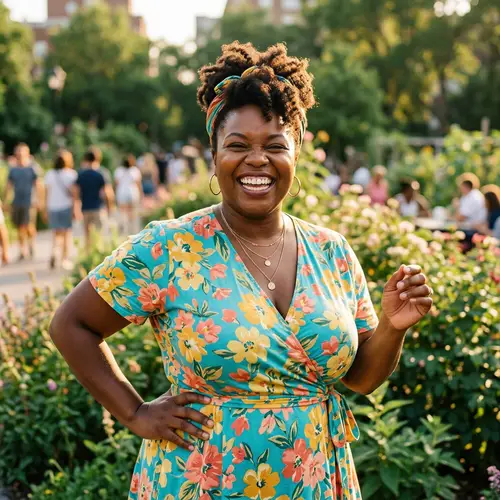 Happy Plus Size Woman - Embrace Body Positivity