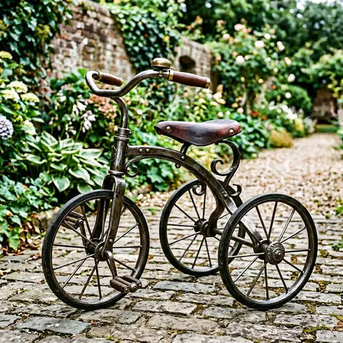 Durable Iron Baby Tricycle - Vintage Three-Wheel Design