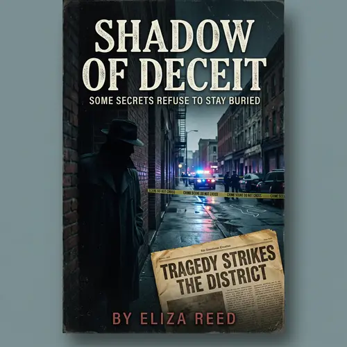 Dark Theme Detective Novel Cover Design | Mysterious & Suspenseful