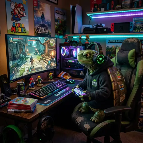 Gamer Turtle – Fun and Creative Designs