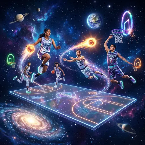 Cosmic Basketball: A Dreamlike Space Adventure