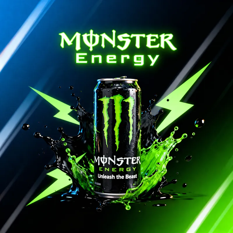 Monster Energy Drink Social Media Background