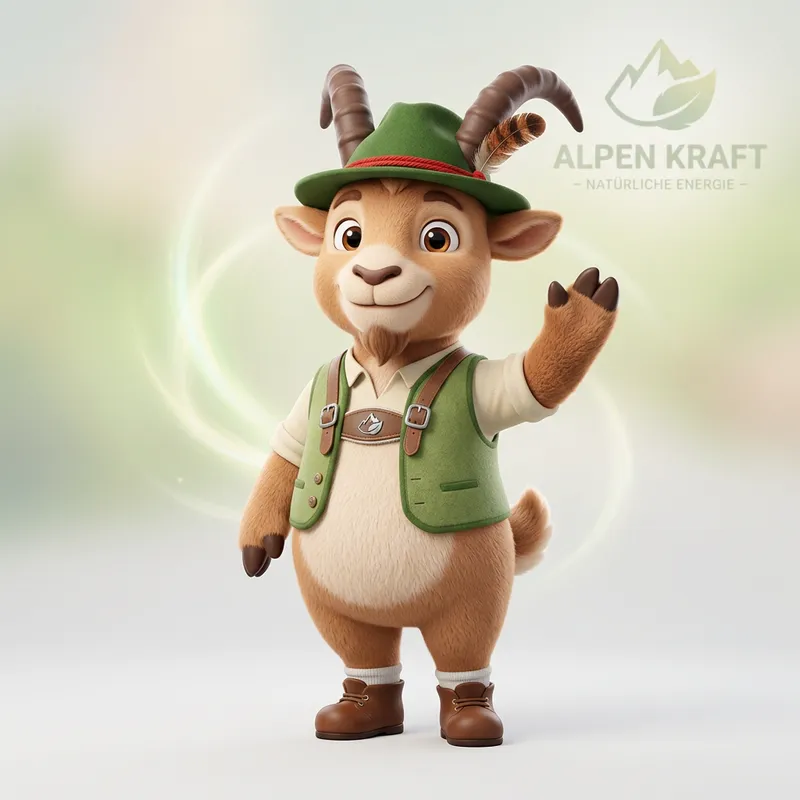 Charming 3D Ibex Mascot for Modern Brands