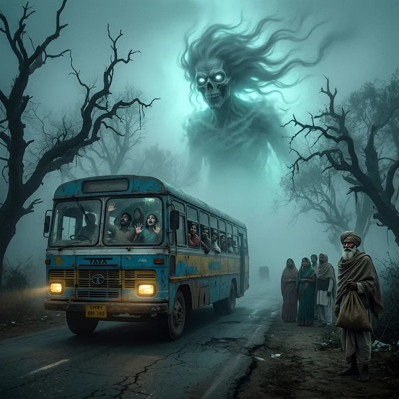 Ghostly Encounter on a Foggy Road | Horror Experience