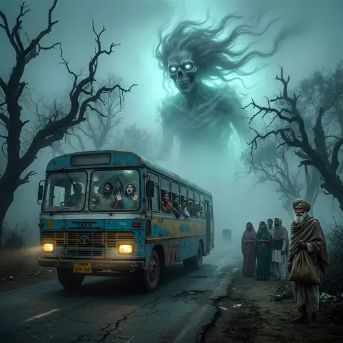 Ghostly Encounter on a Foggy Road | Horror Experience