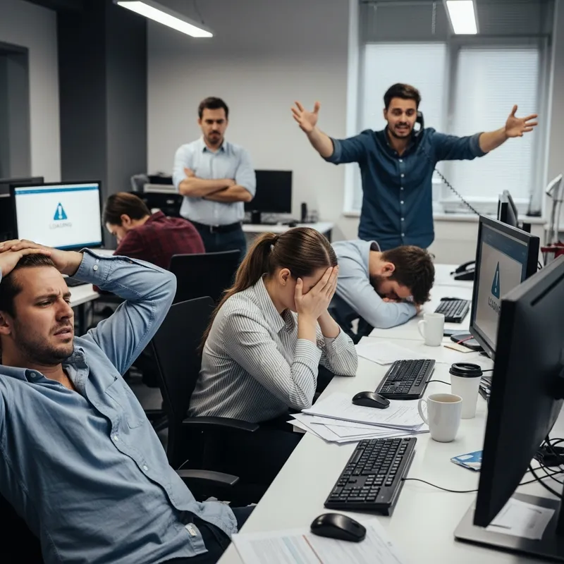 Frustrated Office Workers from Domain Registrar Issues Frustrated Office Workers from Domain Registrar Issues