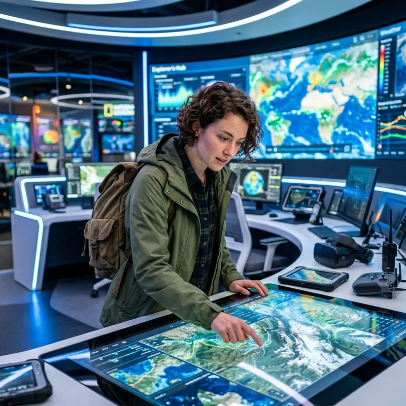 Curious Explorer in Modern Tech Environment | Digital Adventure Curious Explorer in Modern Tech Environment | Digital Adventure