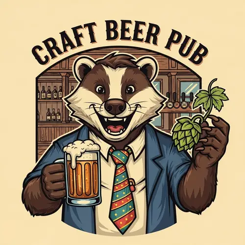 Craft Beer Pub Mascot Design Ideas