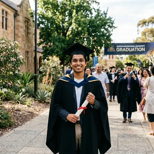 Australian College Graduate Toga Photo