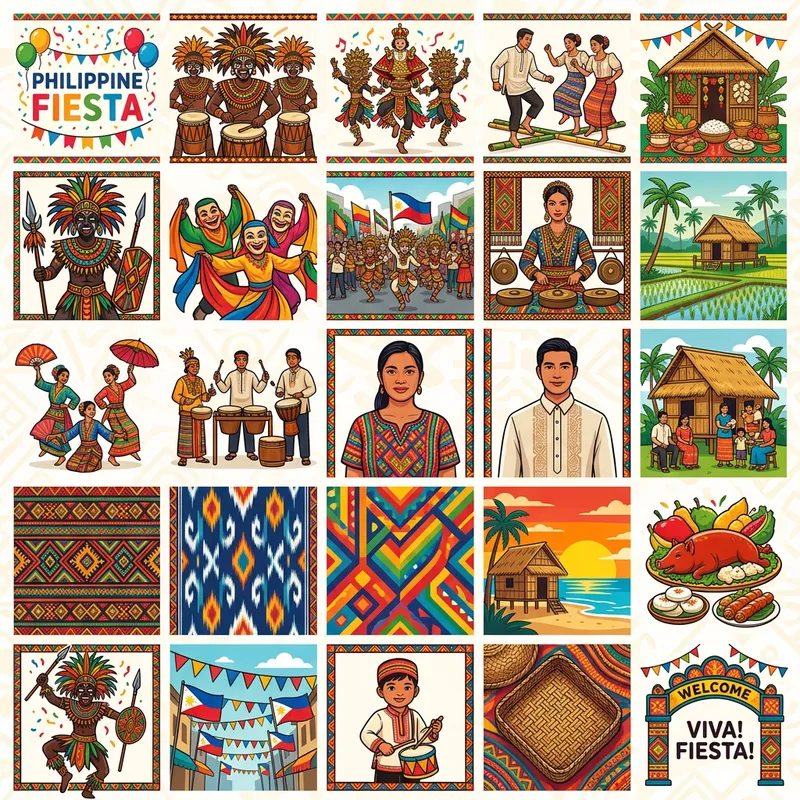 25 Vector Arts for Philippine Fiesta Poster