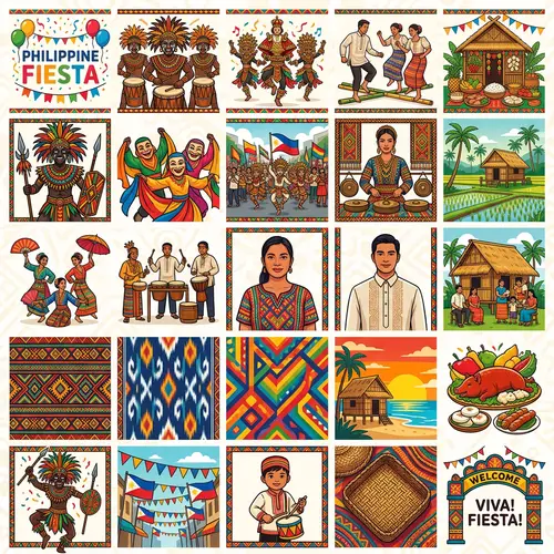 25 Vector Arts for Philippine Fiesta Poster