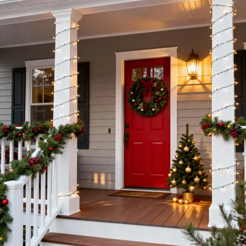 Beautiful Christmas Porch Decorations Ideas